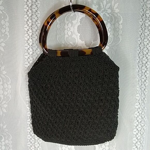 Vintage Handbag Macrame PAT 4453294 EXPRESS 78967100 - Picture 3 of 12